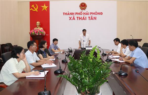 UBND xã Thái Tân phân công nhiệm vụ khi đồng chí Lê Quang Thành - Phó Chủ tịch UBND xã đi học