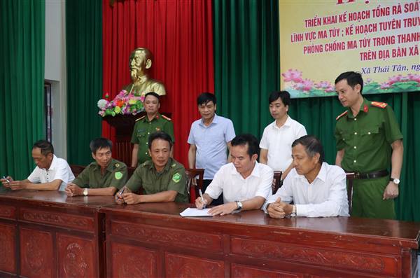 Xã Thái Tân triển khai Kế hoạch tổng rà soát, quản lý đối tượng liên quan đến ma túy
