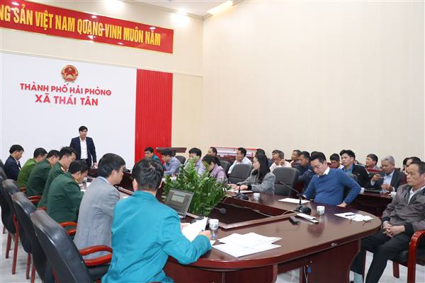 Xã Thái Tân họp xét duyệt thanh niên đủ điều kiện nhập ngũ năm 2026