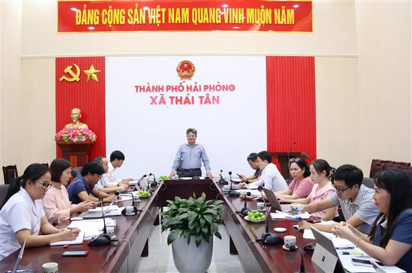 ĐOÀN GIÁM SÁT SỐ 1 KIỂM TRA, GIÁM SÁT CHIẾN DỊCH KHÁM SỨC KHỎE TOÀN DÂN TẠI XÃ THÁI TÂN