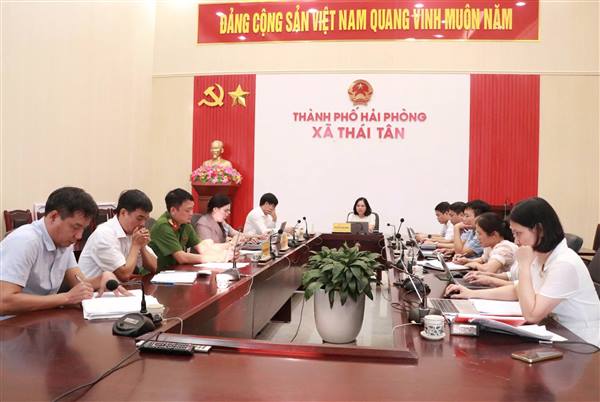 BAN THƯỜNG VỤ ĐẢNG ỦY XÃ THÁI TÂN HỌP, CHO Ý KIẾN NHIỀU NỘI DUNG QUAN TRỌNG