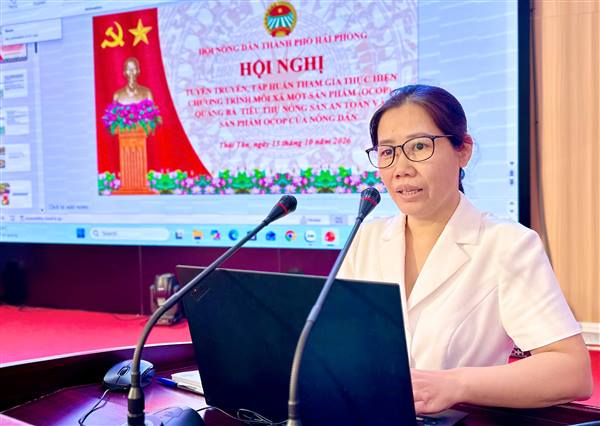 HỘI NÔNG DÂN XÃ THÁI TÂN TUYÊN TRUYỀN HỘI VIÊN THAM GIA CHƯƠNG TRÌNH OCOP, QUẢNG BÁ VÀ TIÊU THỤ NÔNG SẢN AN TOÀN