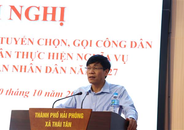 THÁI TÂN TRIỂN KHAI CÔNG TÁC TUYỂN CHỌN, GỌI CÔNG DÂN NHẬP NGŨ NĂM 2027