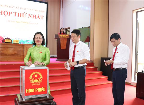 Kỳ họp thứ Nhất HĐND xã Thái Tân khóa XXIII, nhiệm kỳ 2026 – 2031