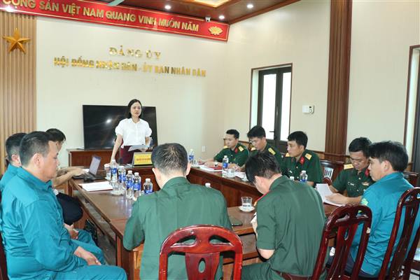 Chi bộ Quân sự xã Thái Tân ra Nghị quyết lãnh đạo thực hiện nhiệm vụ tháng 5/2026