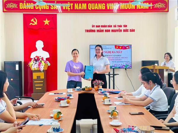 Chi bộ Trường Mầm non Nguyễn Đức Sáu ra mắt các mô hình “Dân vận khéo” năm 2026