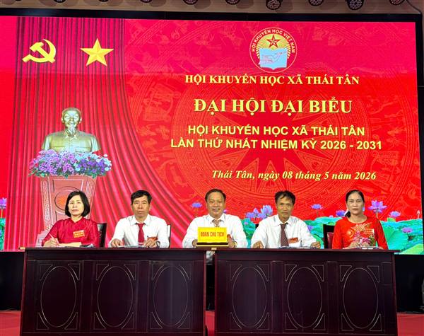 Hội Khuyến học xã Thái Tân tổ chức Đại hội đại biểu lần thứ I, nhiệm kỳ 2026 – 2031