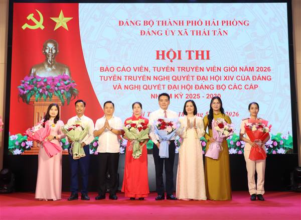 Thái Tân tổ chức Hội thi Báo cáo viên, Tuyên truyền viên giỏi năm 2026