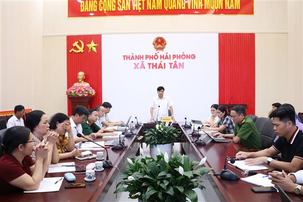 Uỷ ban Nhân dân xã Thái Tân họp phiên thường kỳ tháng 6 năm 2026