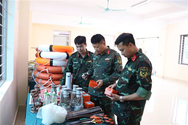 Xã Thái Tân chủ động chuẩn bị lực lượng, phương tiện sẵn sàng thực hiện nhiệm vụ phòng thủ dân sự