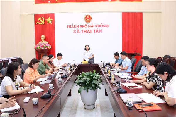 Ban Thường vụ Đảng ủy xã Thái Tân cho ý kiến về Đề án tổ chức lại các cơ sở giáo dục trên địa bàn