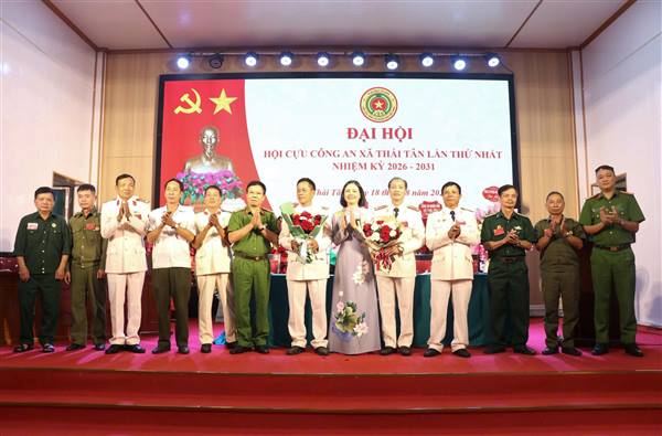Hội Cựu Công an nhân dân xã Thái Tân tổ chức Đại hội lần thứ nhất, nhiệm kỳ 2026–2031