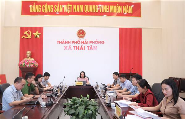 Ban Thường vụ Đảng ủy xã Thái Tân tổ chức phiên họp thứ 37