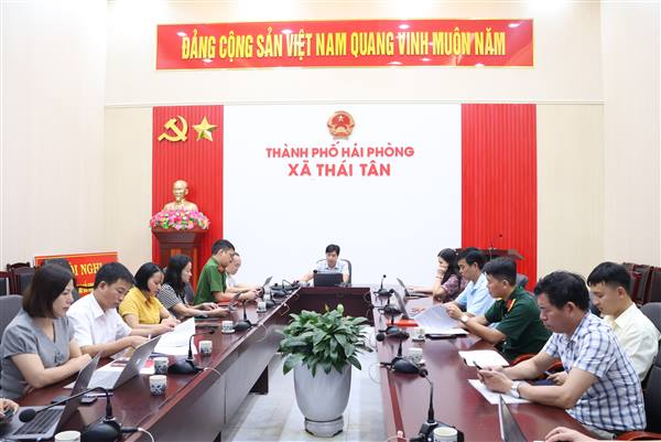 UBND XÃ THÁI TÂN RÀ SOÁT, ĐÁNH GIÁ THỰC TRẠNG ĐƠN VỊ HÀNH CHÍNH SAU HƠN 1 NĂM VẬN HÀNH CHÍNH QUYỀN ĐỊA PHƯƠNG HAI CẤP
