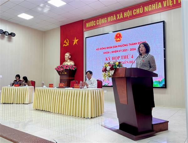 Kỳ họp thứ 4, Hội đồng nhân dân phường Thành Đông khóa I, nhiệm kỳ 2021 – 2026