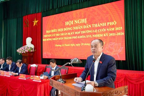 Đoàn Đại biểu HĐND thành phố tiếp xúc cử tri chuẩn bị Kỳ họp thường kỳ cuối năm 2025