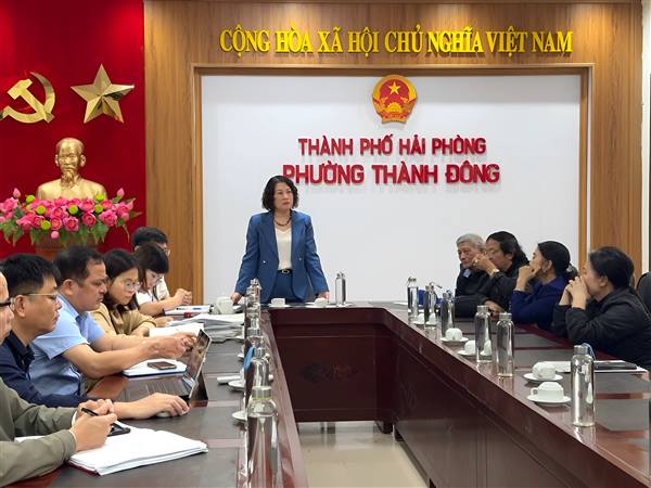 Lãnh đạo phường Thành Đông tổ chức tiếp công dân định kỳ 