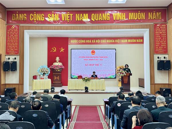 HĐND phường Thành Đông tổ chức Kỳ họp thứ 5 khóa I, nhiệm kỳ 2021 – 2026 