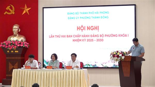 HỘI NGHỊ LẦN THỨ HAI BCH ĐẢNG BỘ PHƯỜNG THÀNH ĐÔNG KHOÁ I, NHIỆM KỲ 2025-2030