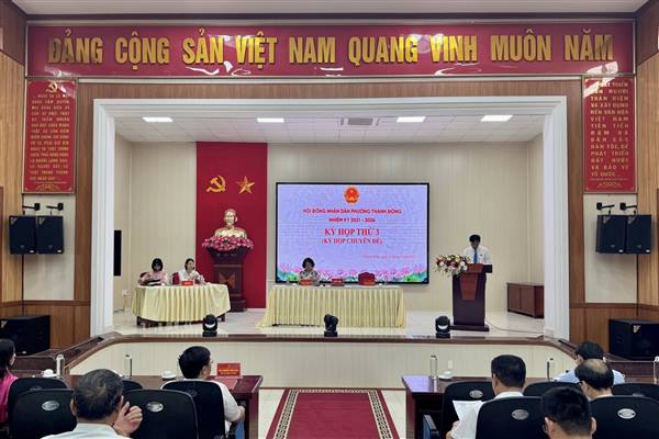 Hội đồng nhân dân phường Thành Đông tổ chức Kỳ họp thứ Ba, nhiệm kỳ 2021-2026