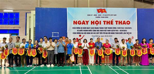 Sôi nổi Ngày hội thể thao phường Thành Đông chào mừng Quốc khánh 2/9