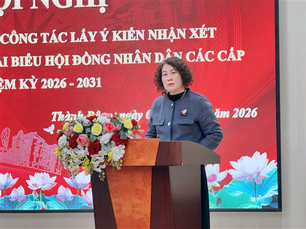 Hội nghị lấy ý kiến cử tri nơi công tác về người ứng cử đại biểu HĐND các cấp nhiệm kỳ 2026-2031