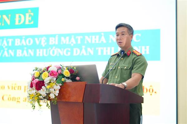 Đảng ủy Phường Thành Đông tổ chức Hội nghị tập huấn công tác bảo vệ bí mật Nhà nước năm 2026
