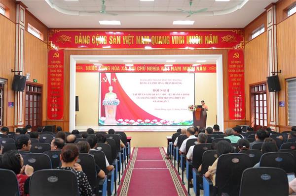 Phường Thành Đông tập huấn giải quyết thủ tục hành chính của Đảng trên môi trường điện tử