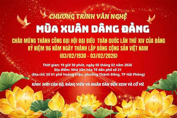 Chương trình văn nghệ "Mùa Xuân dâng Đảng"