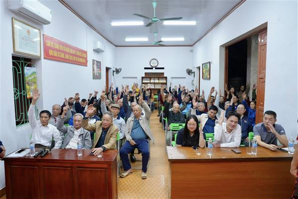 UBMTTQ Việt Nam phường Thành Đông tổ chức Hội nghị lấy ý kiến cử tri nơi cư trú