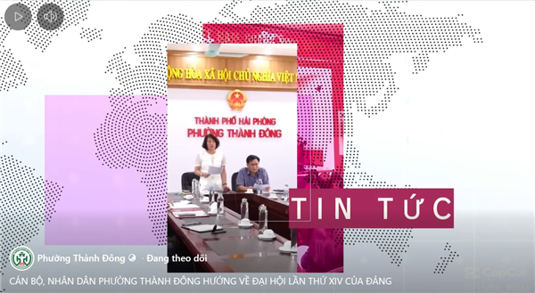 CÁN BỘ, NHÂN DÂN PHƯỜNG THÀNH ĐÔNG HƯỚNG VỀ ĐẠI HỘI LẦN THỨ XIV CỦA ĐẢNG