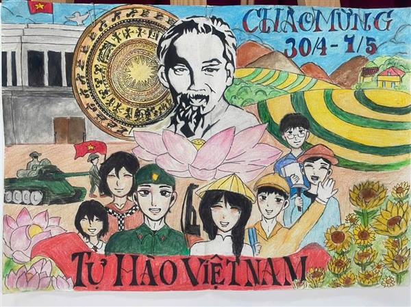 Trường THCS Cẩm Thượng tổ chức Hội thi Vẽ tranh