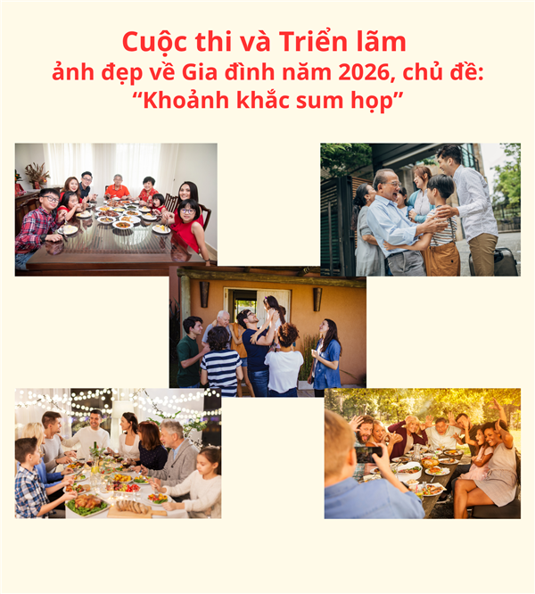 Thành phố Hải Phòng tổ chức Cuộc thi và Triển lãm ảnh Gia đình năm 2026 với Chủ đề: "Khảnh khắc sum họp"