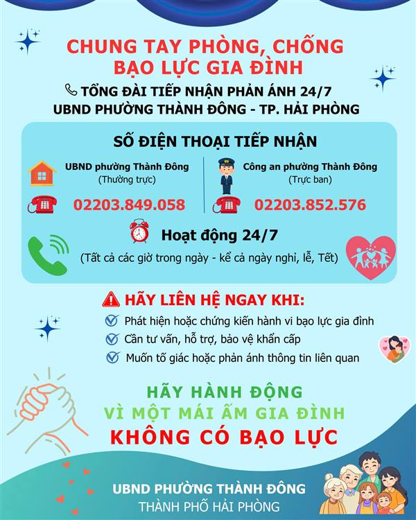 Chung tay phòng, chống bạo lực gia đình - Vì một mái ấm gia đình không có bạo lực