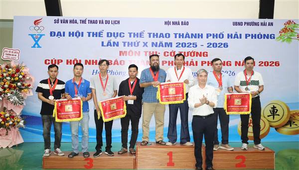 Phường Thành Đông ghi dấu ấn tại Giải Cờ tướng trong khuôn khổ Đại hội TDTT thành phố Hải Phòng lần thứ X năm 2026