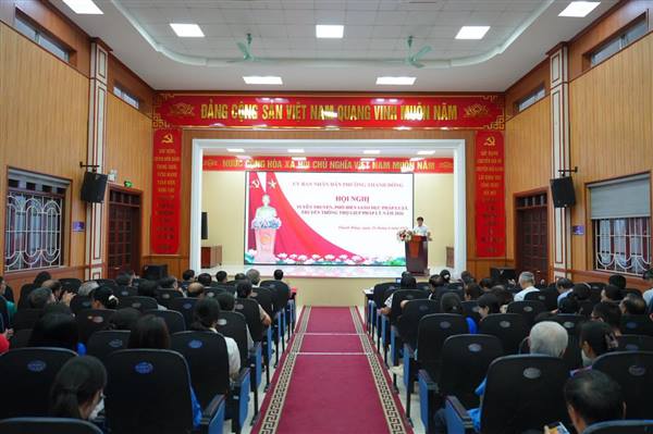 Phường Thành Đông tổ chức hội nghị tuyên truyền, phổ biến giáo dục pháp luật năm 2026