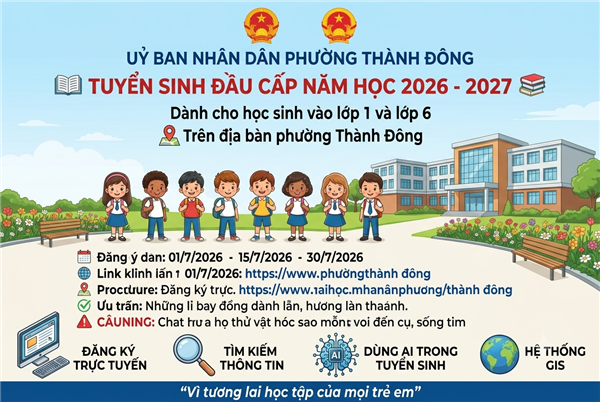 Thông báo tuyển sinh đầu cấp năm học 2026 - 2027