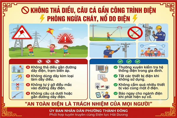 Thông điệp tuyên truyền an toàn điện