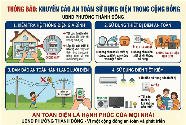 Chung tay sử dụng điện an toàn, tiết kiệm