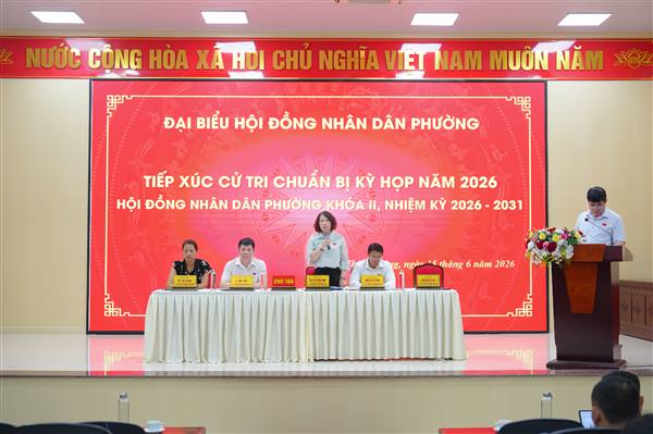PHƯỜNG THÀNH ĐÔNG TỔ CHỨC HỘI NGHỊ TIẾP XÚC CỬ TRI VỚI TỔ ĐẠI BIỂU HĐND VÀ ĐẠI BIỂU HĐND PHƯỜNG KHÓA II, NHIỆM KỲ 2026 – 2031