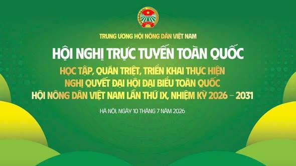 Hội Nông dân phường Thành Đông tham dự hội nghị trực tuyến toàn quốc