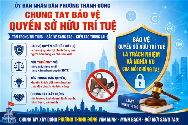 Tăng cường các giải pháp đấu tranh, ngăn chặn và xử lý hành vi xâm phạm quyền sở hữu trí tuệ trên địa bàn phường Thành Đông