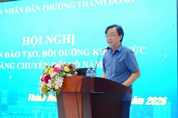 Phường Thành Đông tổ chức tập huấn, bồi dưỡng kỹ năng chuyển đổi số