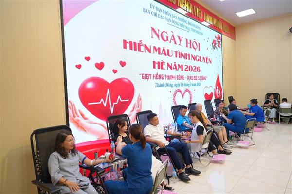 Phường Thành Đông hưởng ứng Ngày hội “Giọt Hồng Thành Đông - Trao đời sự sống”