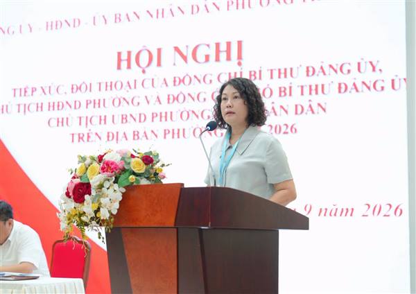 Bí thư Đảng ủy, Chủ tịch UBND phường Thành Đông đối thoại trực tiếp với nhân dân