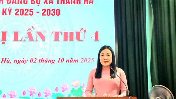 Ban Chấp hành Đảng bộ xã Thanh Hà tổ chức Hội nghị lần thứ 4