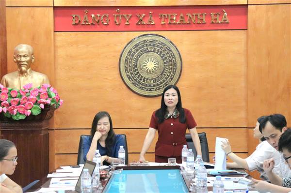 Ngân hàng Nhà nước khu vực 6 làm việc với lãnh đạo xã Thanh Hà và các Quỹ tín dụng nhân dân trên địa bàn