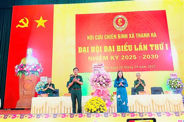Hội CCB xã Thanh Hà tổ chức Đại hội đại biểu lần thứ I, nhiệm kỳ 2025-2030