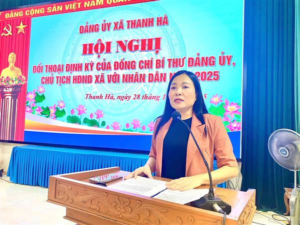 Hội nghị tiếp xúc, đối thoại trực tiếp của đồng chí Bí thư Đảng uỷ xã với nhân dân năm 2025