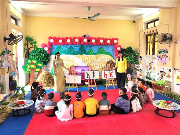 Trường Mầm non Thanh Xá tổ chức hội thi giáo viên dạy giỏi năm học 2025-2026